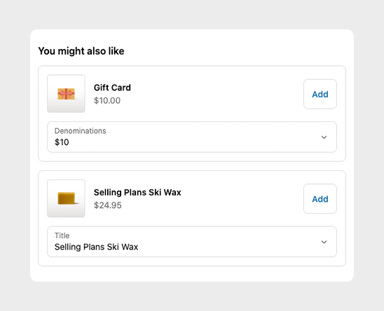 Smart Upsells
